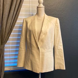 Antonio Melani cream blazer one button